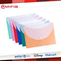 Candy-Colored Envelope Folder with Back Pocket